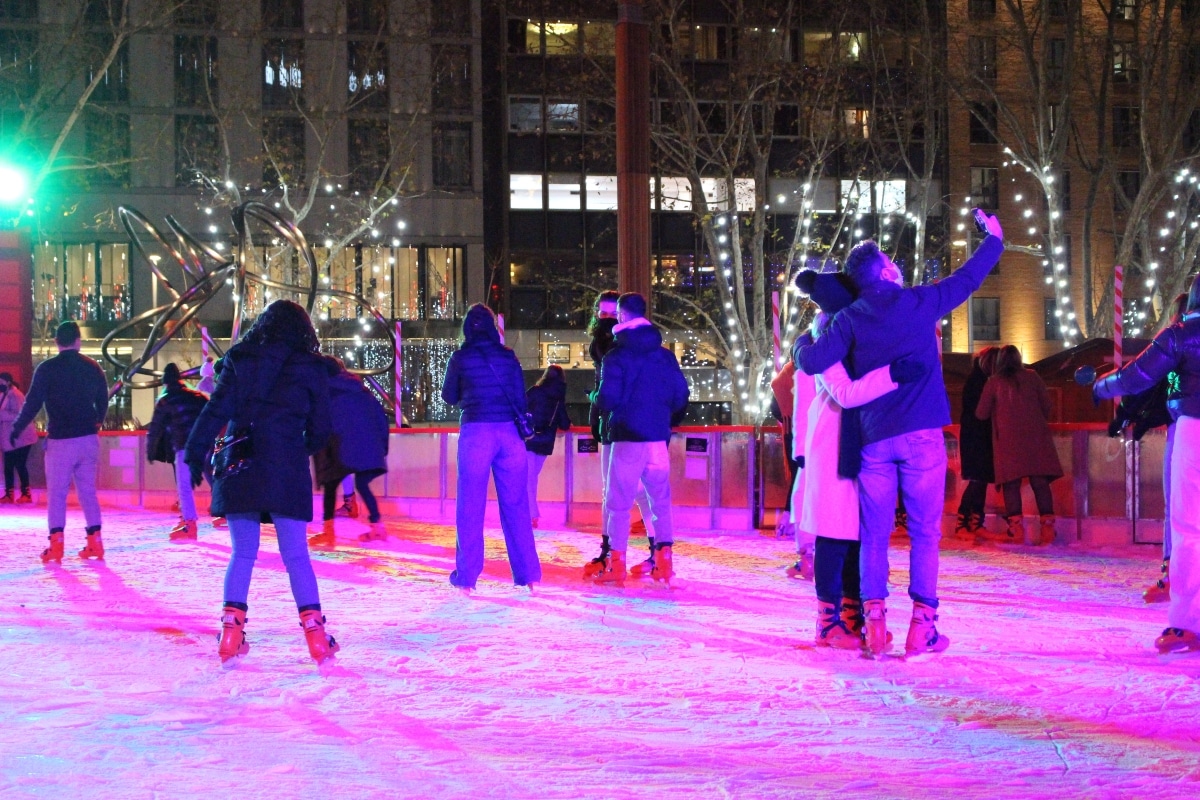 Pista de patinaje sobre hielo de Plaza de España 