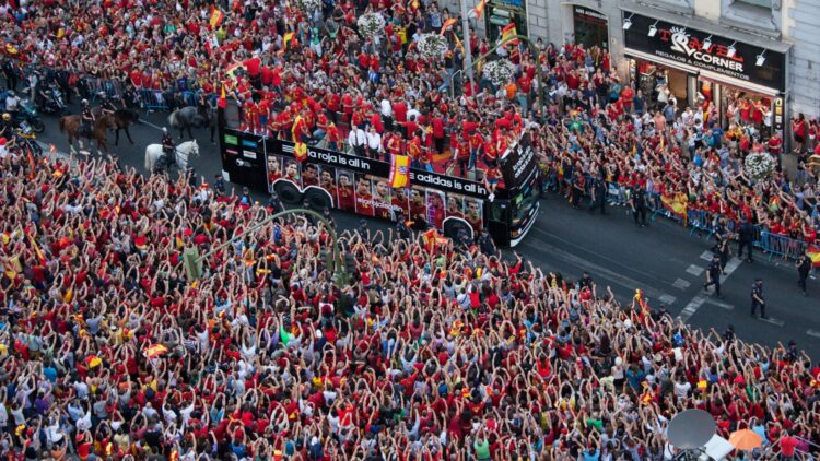 Celebración de la Eurocopa en Madrid, Eurocopa Cibeles, Celebración España Eurocopa, Fiesta selección española