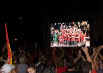 Pantalla gigante Madrid Eurocopa, Pantalla gigante España Alemania en Madrid,