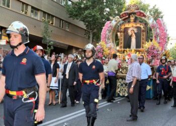 Virgen paloma bomberos, Patrona bomberos, virgen paloma Madrid